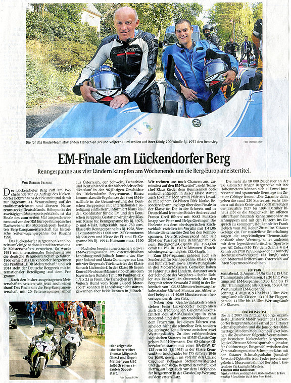 EM-Finale am Lückendorfer Berg